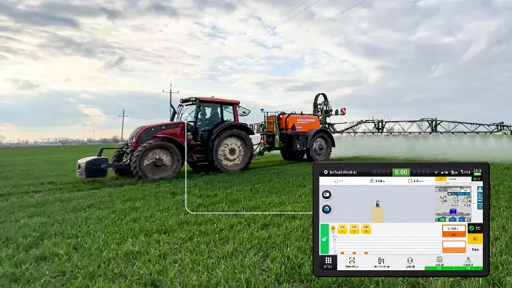 AG1 tractor guidance system with isobus