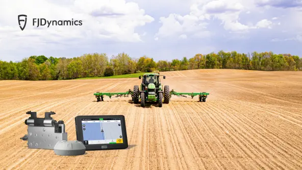 FJD hydraulic tractor system working in the field