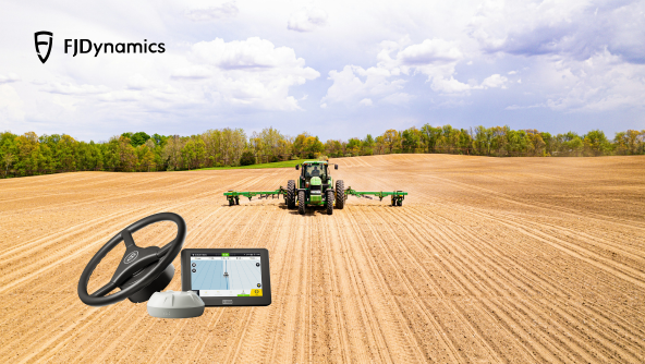 AT2 Auto Steer System working in the field.