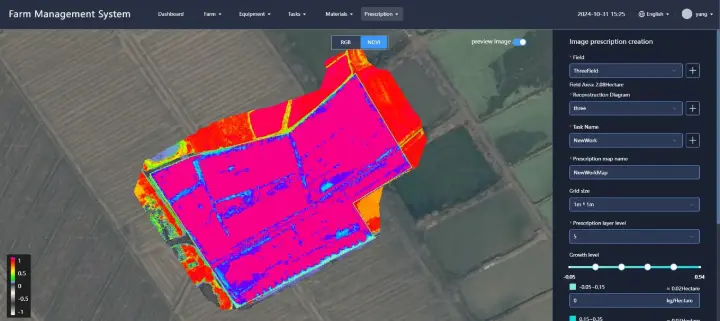 Field Mapping with GPS Agriculture Technology Farmer using GPS agriculture technology to map fields and optimize planting strategies.