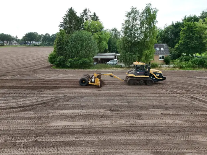 Tractor with precision tech at work