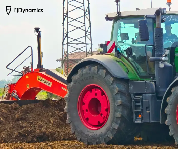 a smart tractor is working.