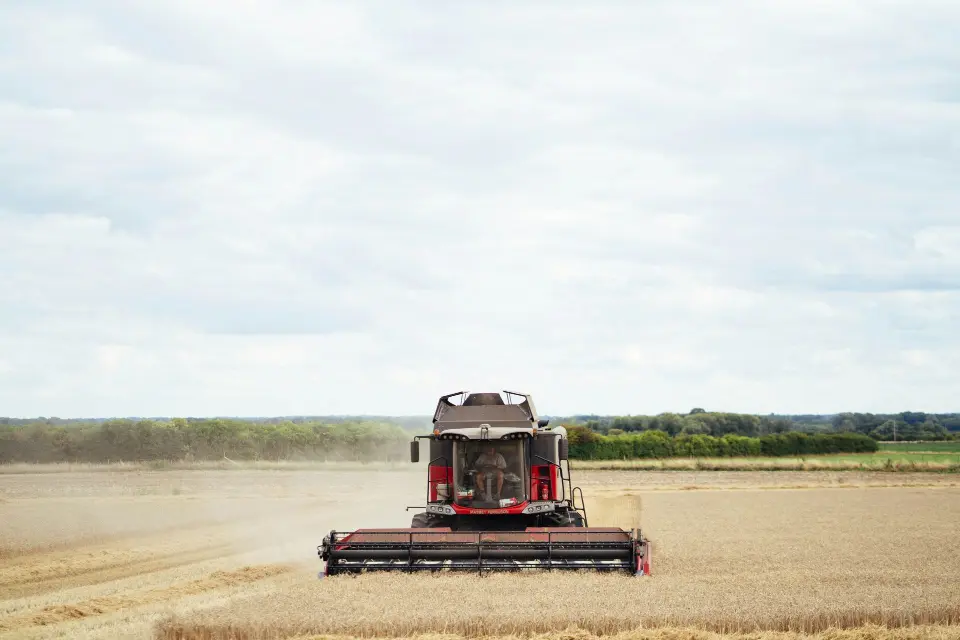 a smart tractor is working.