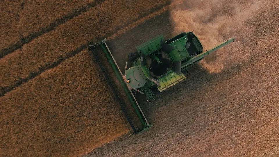 a smart tractor is working.